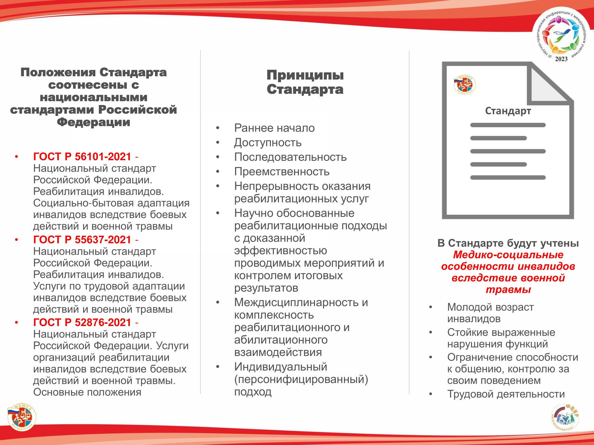 Принципы и подходы к организации комплексной реабилитации военнослужащих -  участников СВО